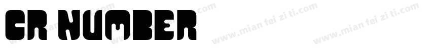 cr number字体转换